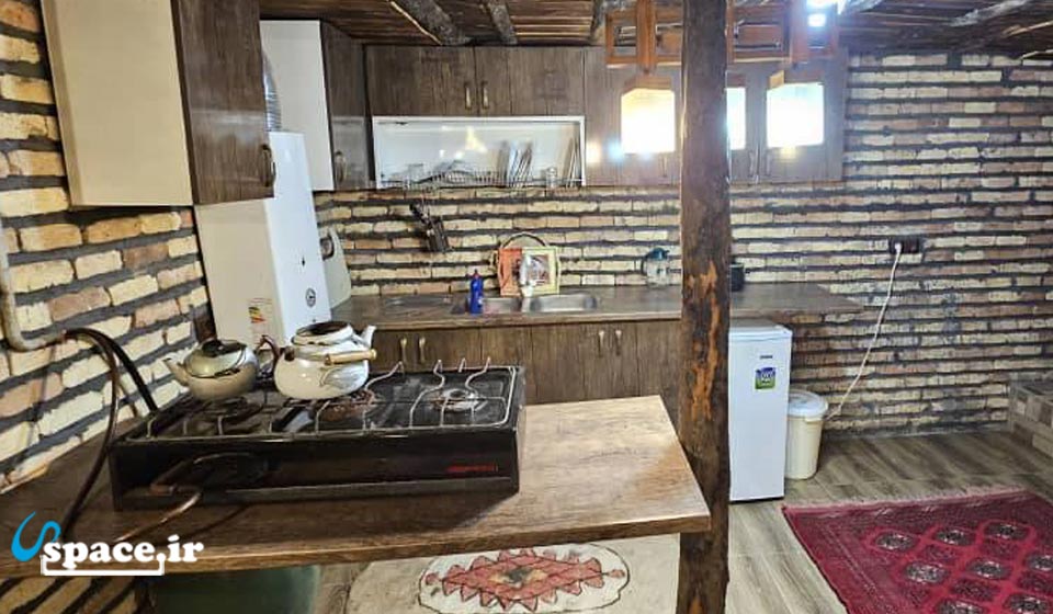 آشپزخانه سوئیت 2 تخته دبل سنتی نارگل - مرزن آباد - روستای سنار سفلی